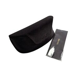 New Tom Ford Black Velvet Sunglasses Case Cleaning Cloth Eyewear